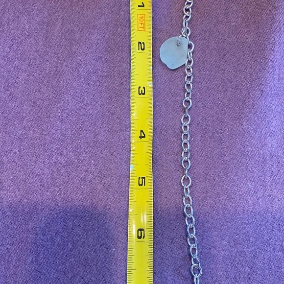 Seaglass & Sterling Silver Bracelet - Picture 8 of 8